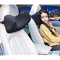 HommyFine Reposacabezas Coche con Barra Deslizante Ajustable- Cuello Almohada de Viaje para Asiento de Automóvil para…